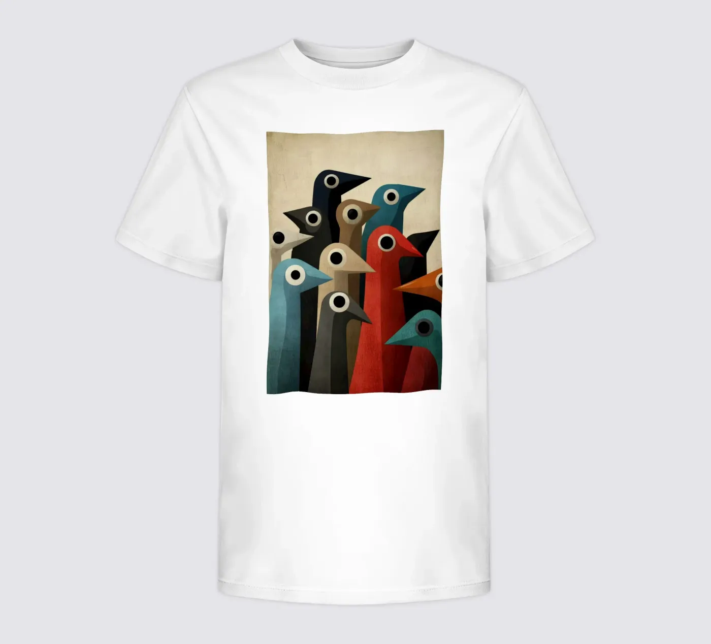 Pecking kinder t-shirt van Art Unleashed