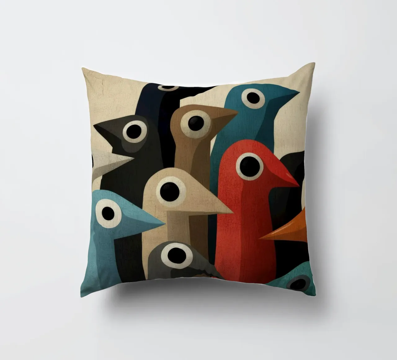 Pecking cuscino da Art Unleashed