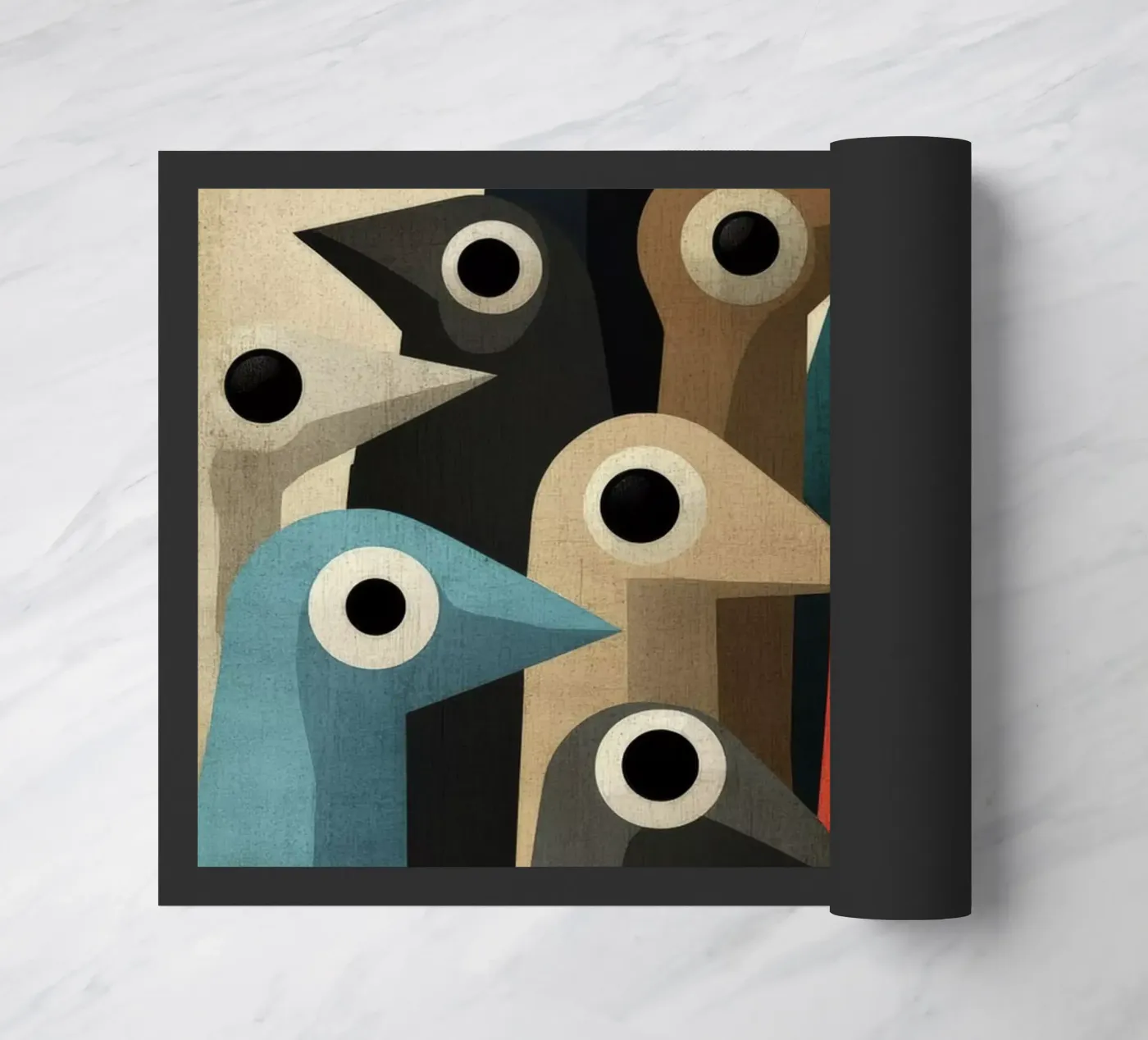 Pecking doormat by Art Unleashed