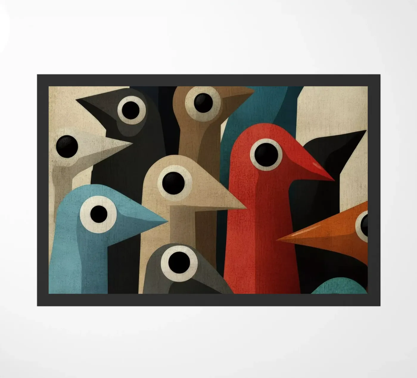 Pecking doormat by Art Unleashed
