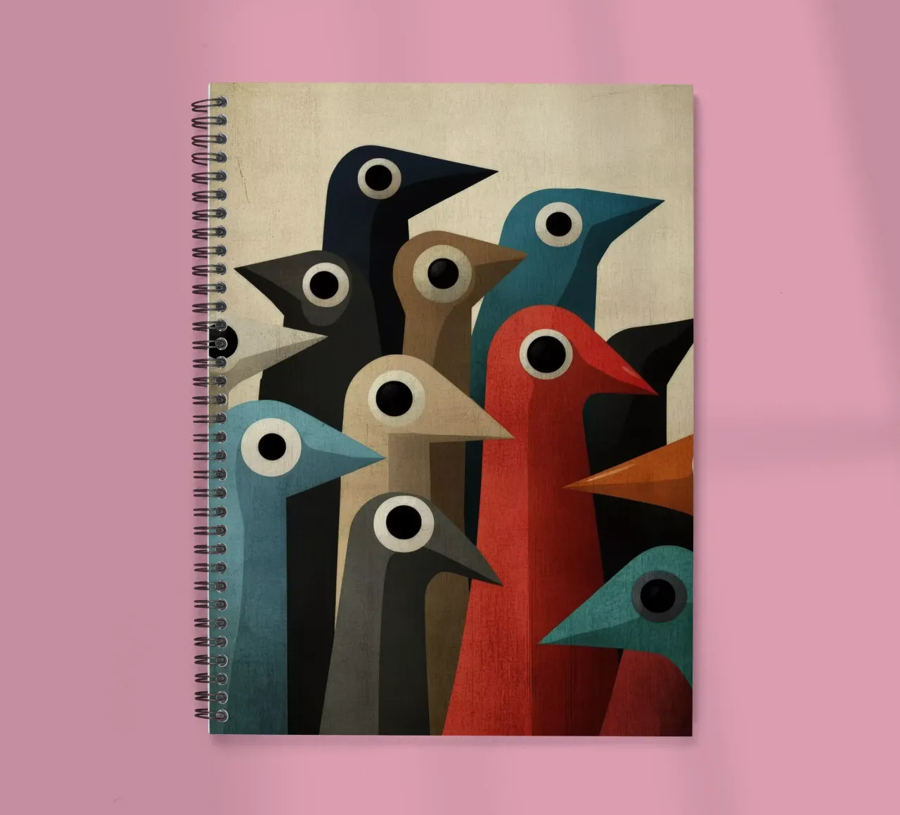 Pecking carnet à spirale de Art Unleashed