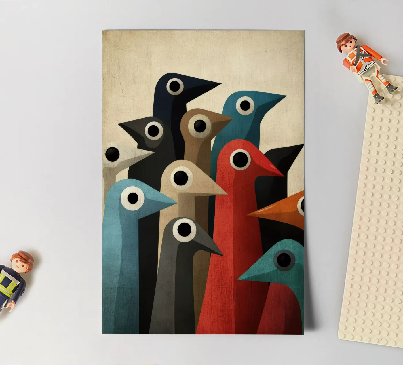 Pecking sticker sheet by Art Unleashed