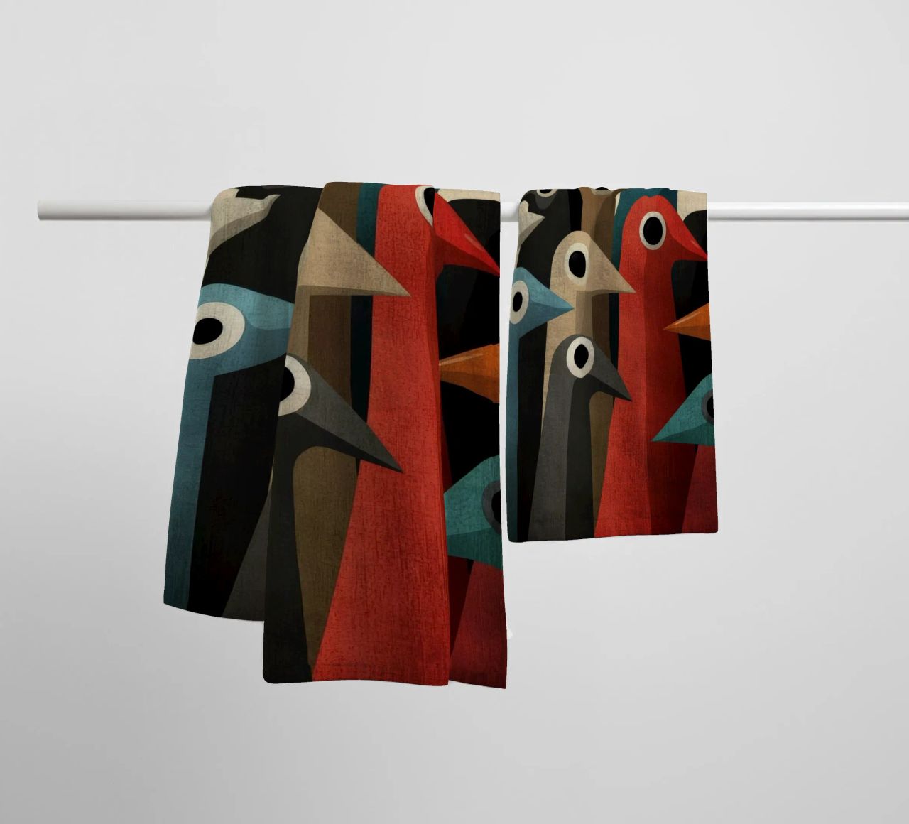 Pecking toalla de baño de Art Unleashed