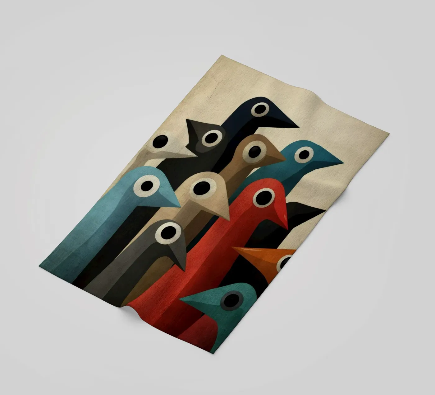 Pecking Strandtuch von Art Unleashed