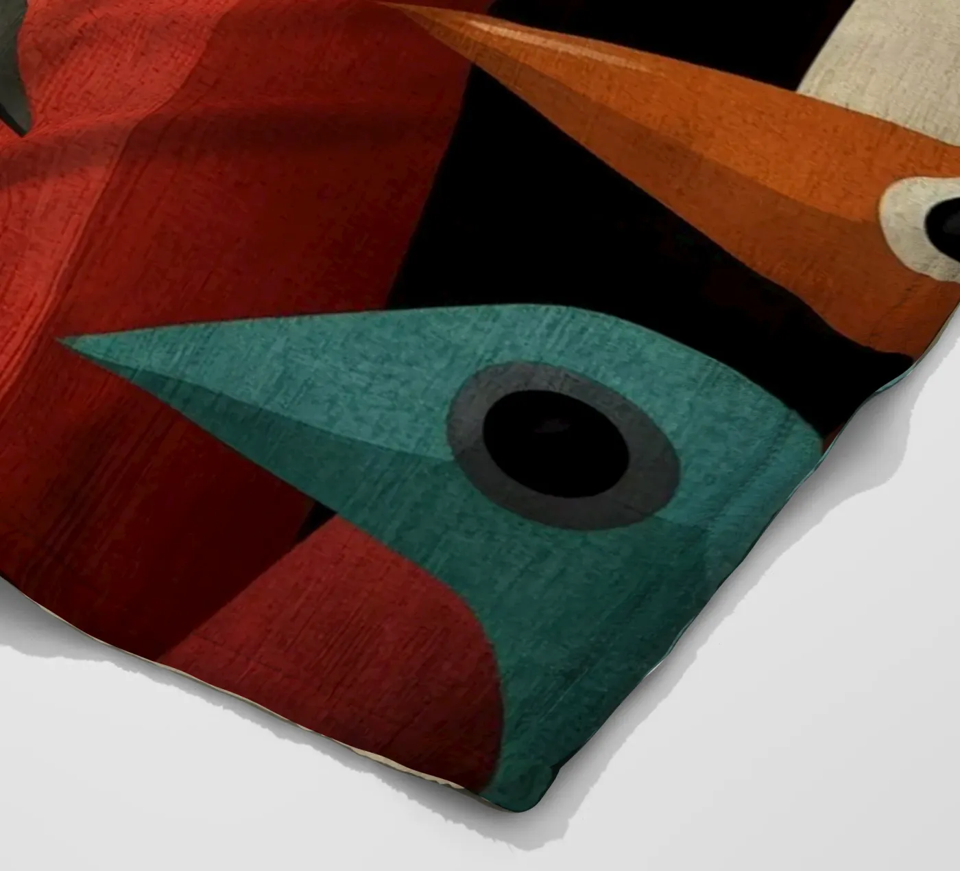 Pecking fleece blanket by Art Unleashed