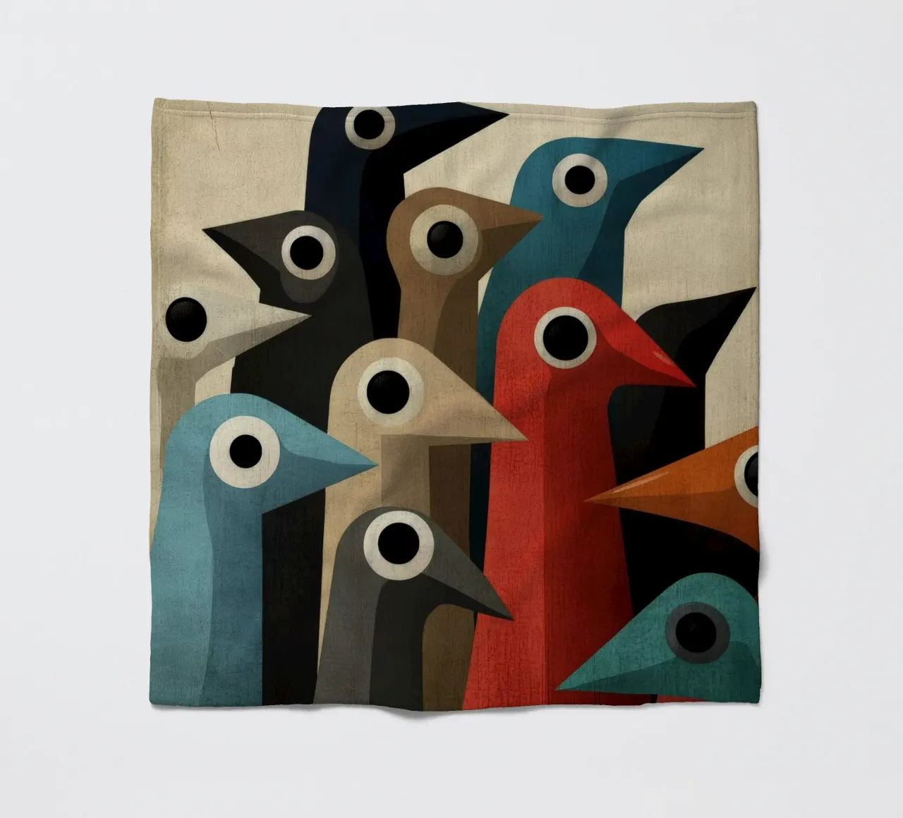 Pecking fleecedeken van Art Unleashed