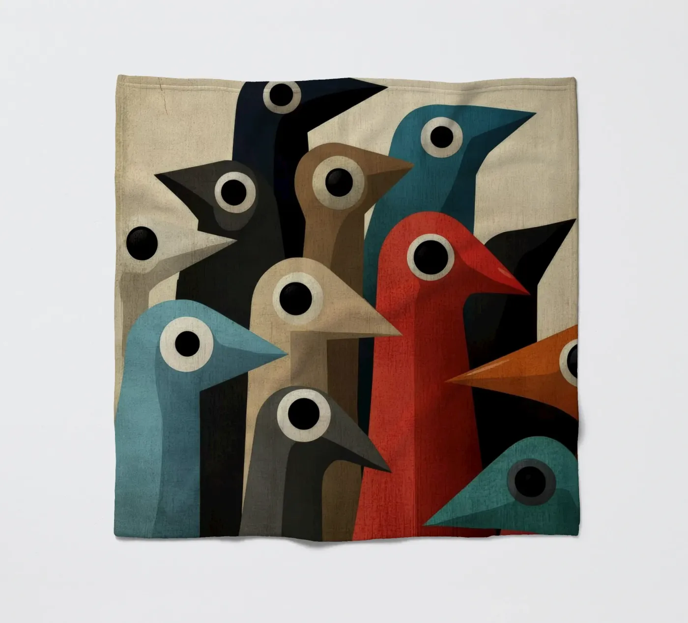 Pecking fleecedeken van Art Unleashed