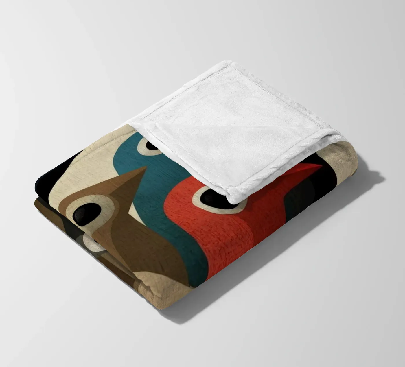 Pecking fleece blanket by Art Unleashed