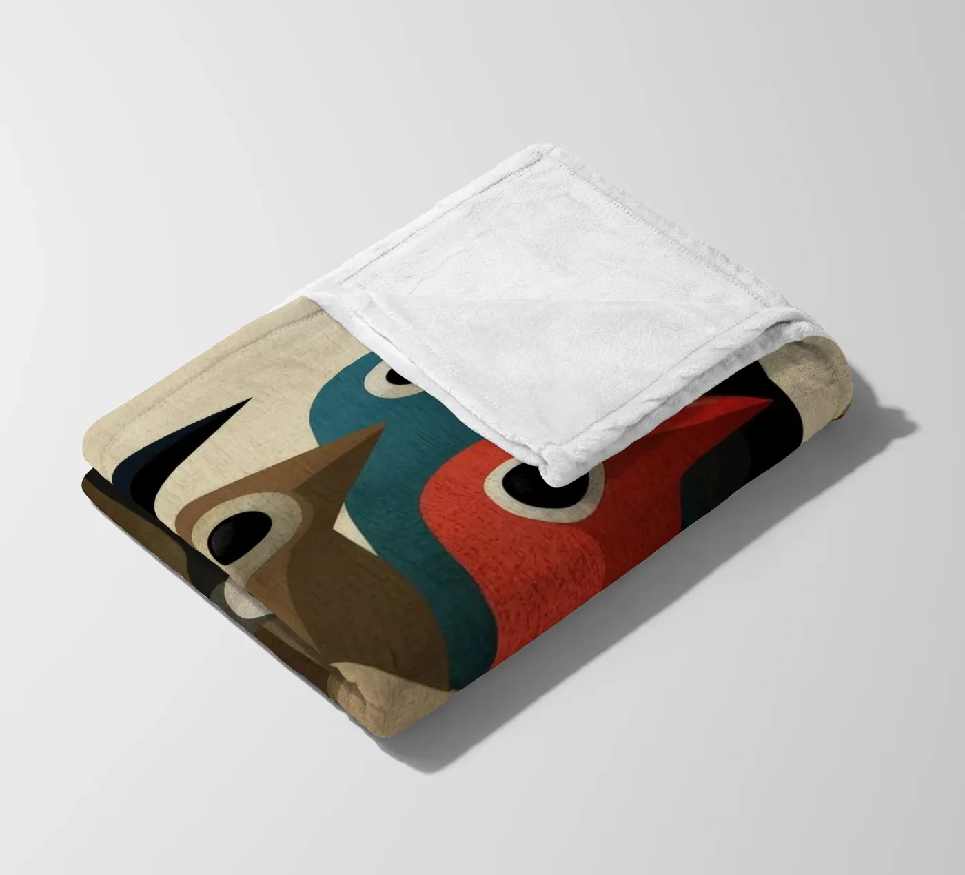 Pecking fleece blanket by Art Unleashed