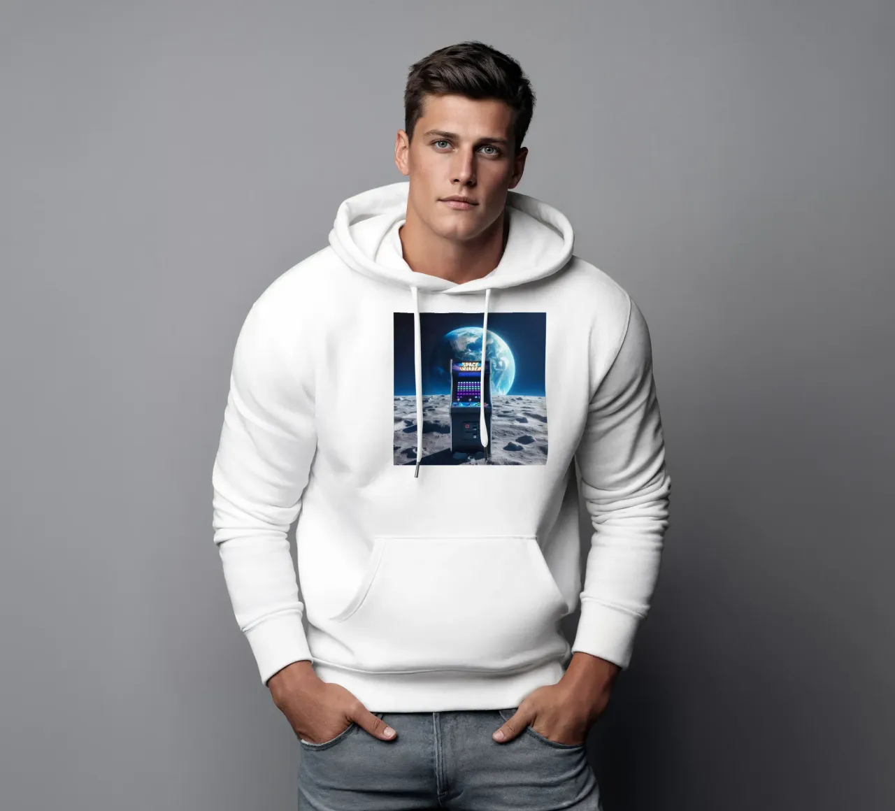 Space felpa con cappuccio da Art Unleashed