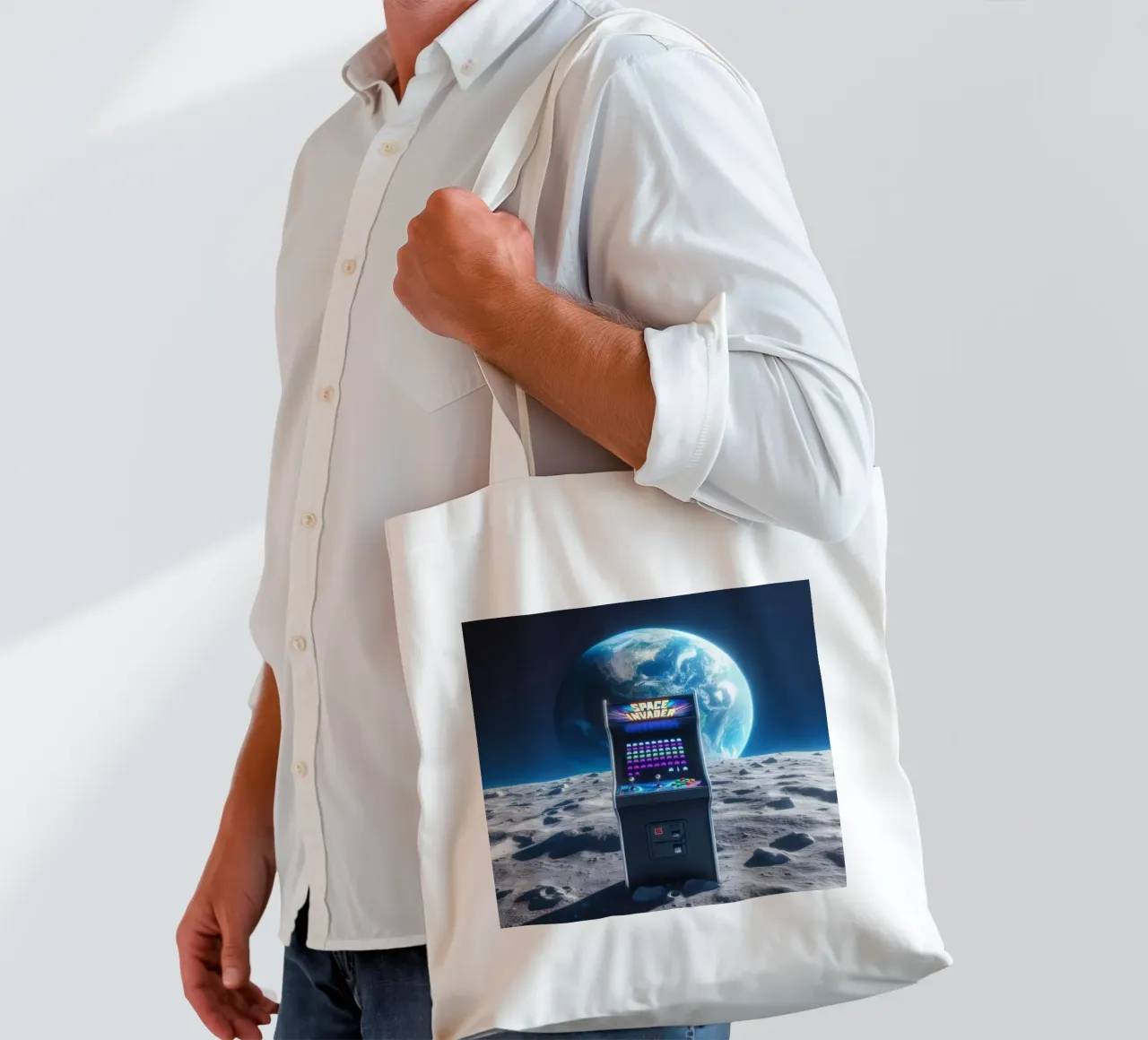 Space borsa in juta da Art Unleashed