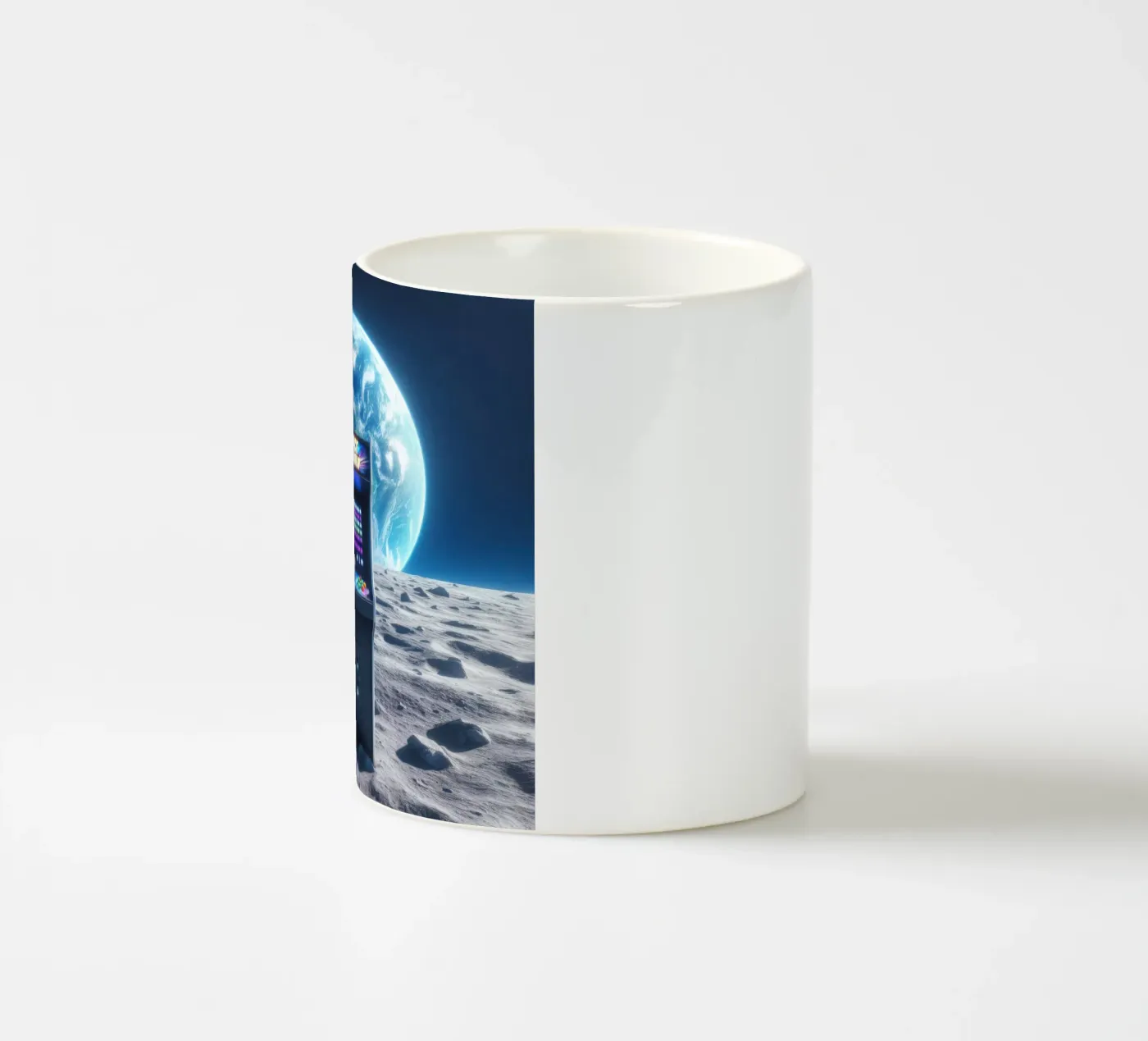 Space ceramic mug by Art Unleashed