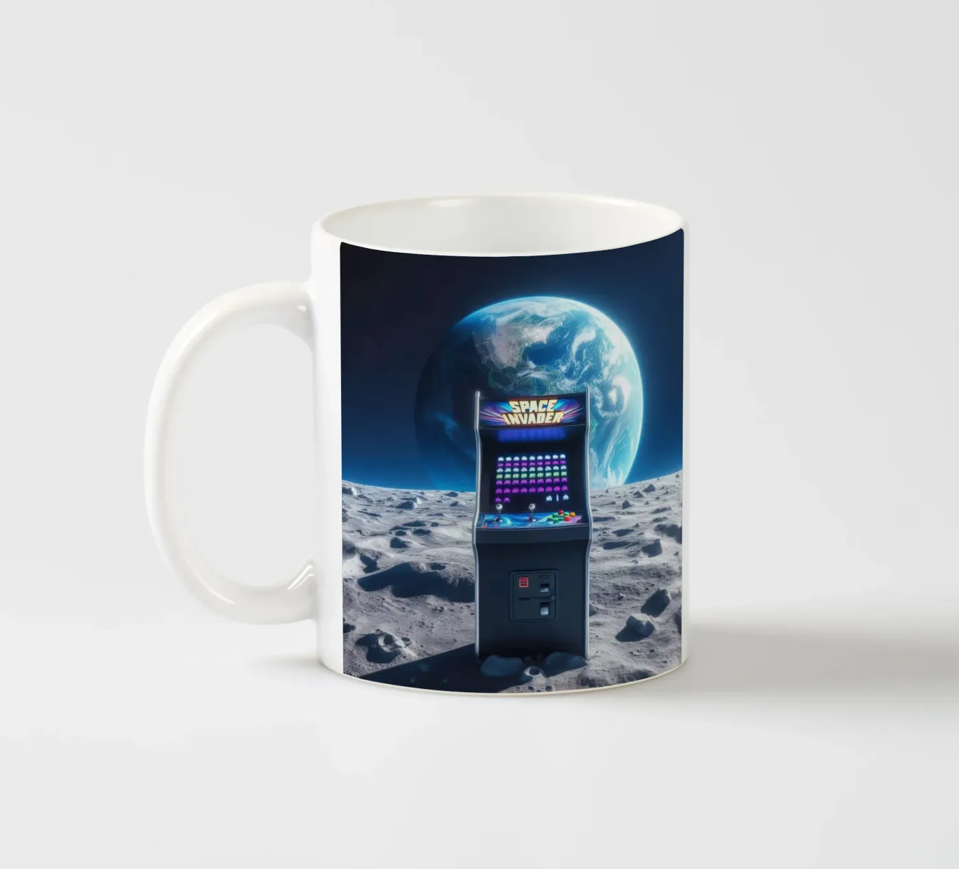 Space ceramic mug by Art Unleashed