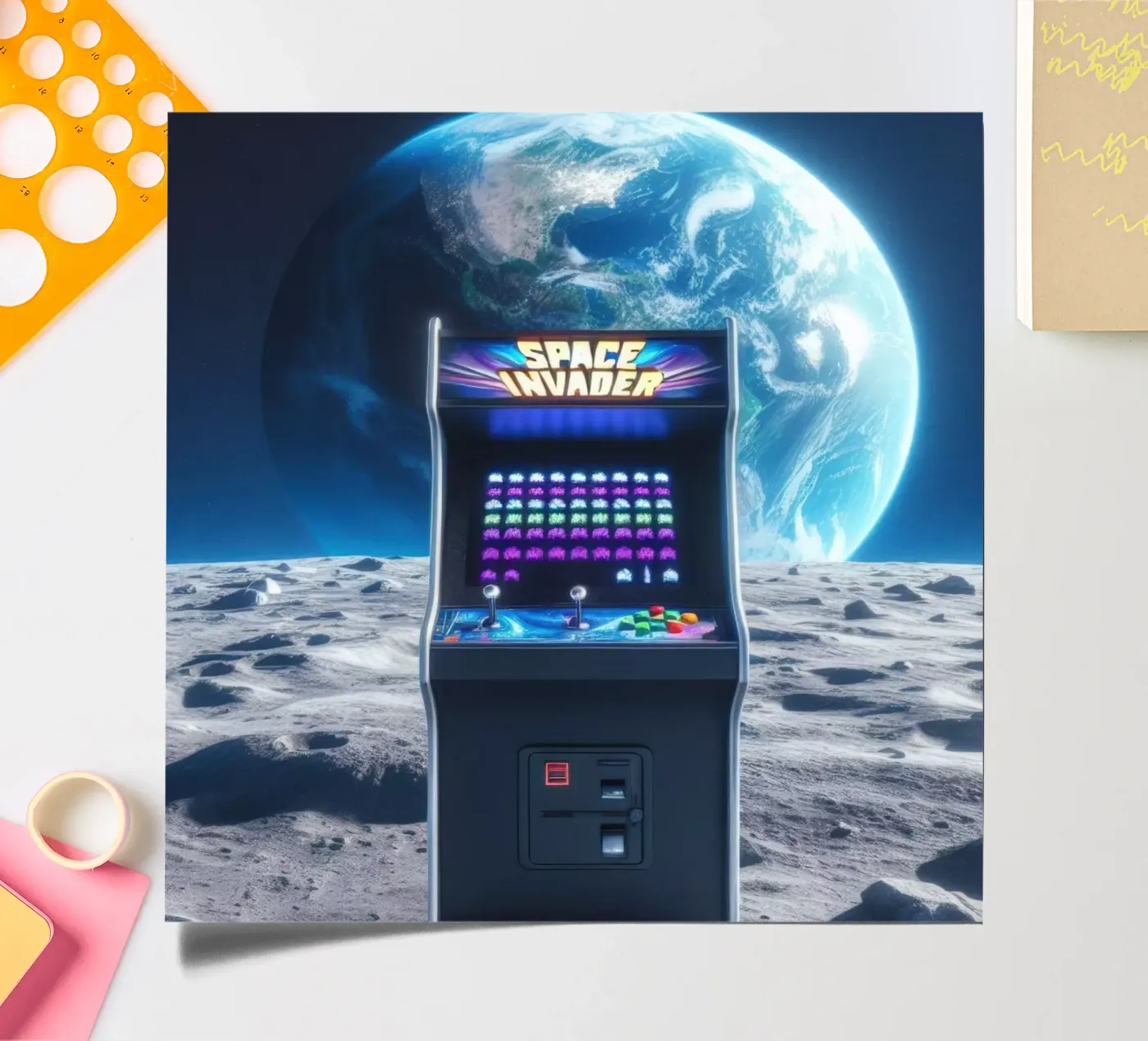 Space stickervel van Art Unleashed