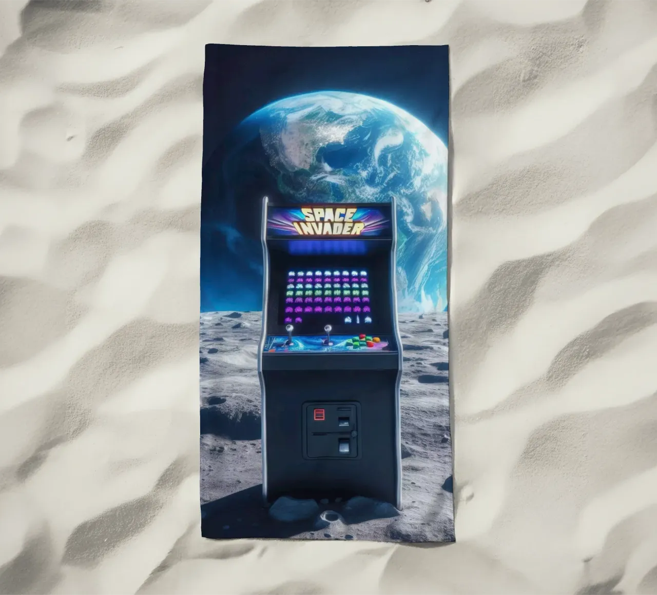 Space beach towel by Art Unleashed