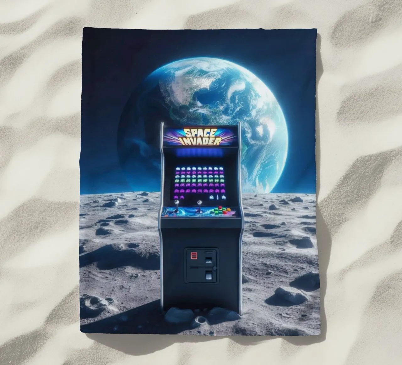 Space beach towel by Art Unleashed