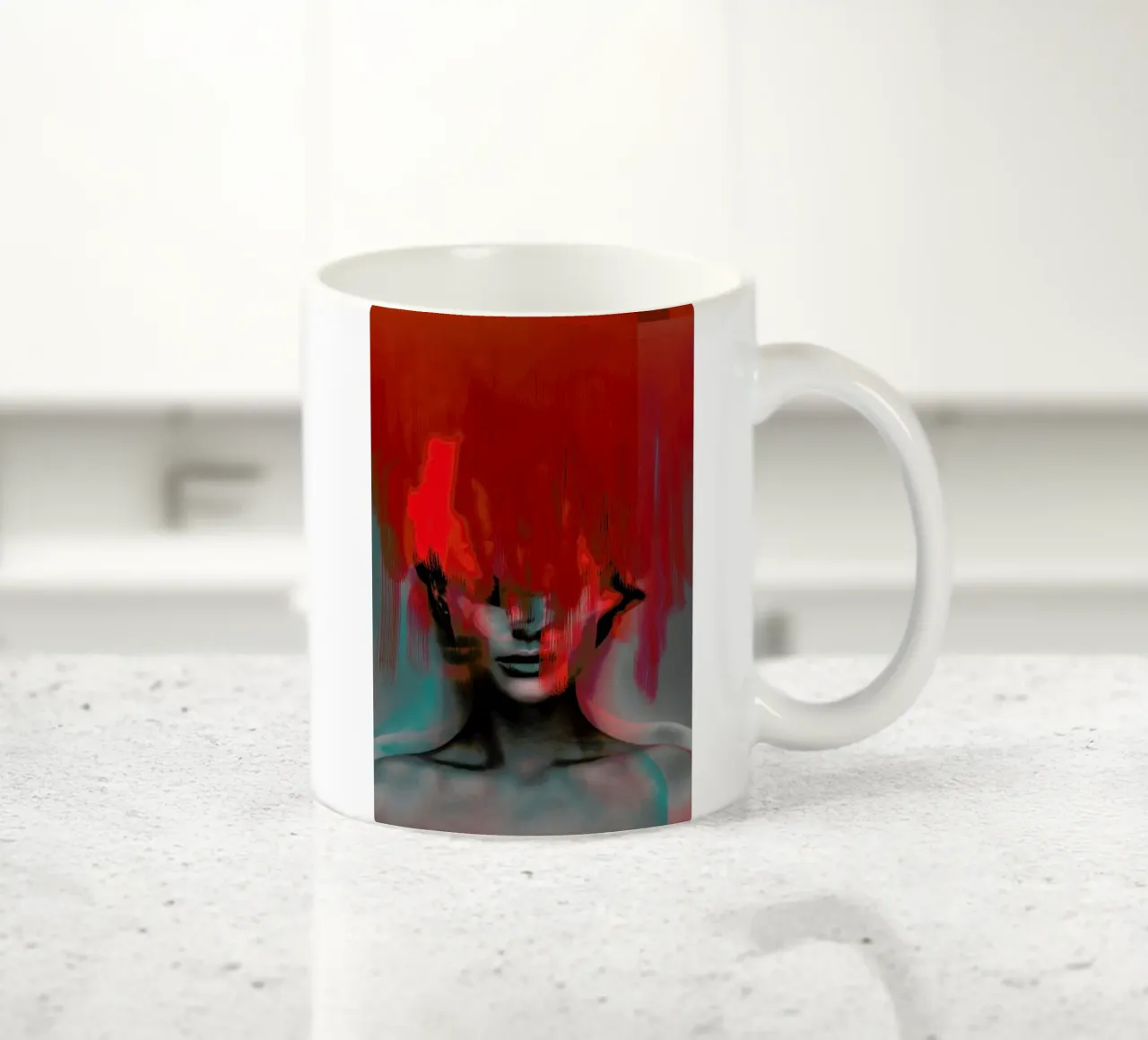 Frau Subtle Red Head Mix tazza in ceramica da Marko Köppe