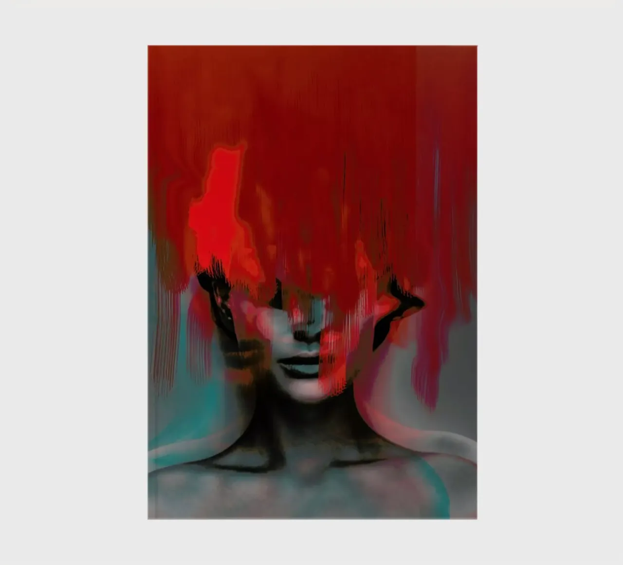 Frau Subtle Red Head Mix Notizbuch von Marko Köppe