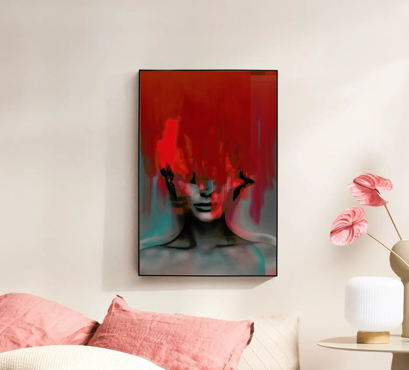 Frau Subtle Red Head Mix plexiglass da Marko Köppe