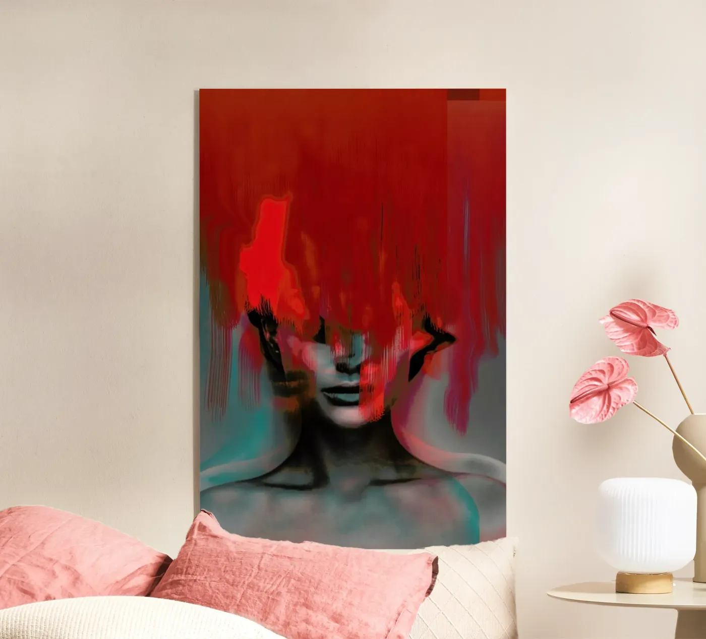 Frau Subtle Red Head Mix plexiglass da Marko Köppe