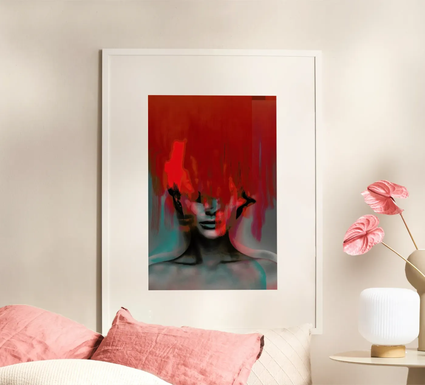 Frau Subtle Red Head Mix poster da Marko Köppe