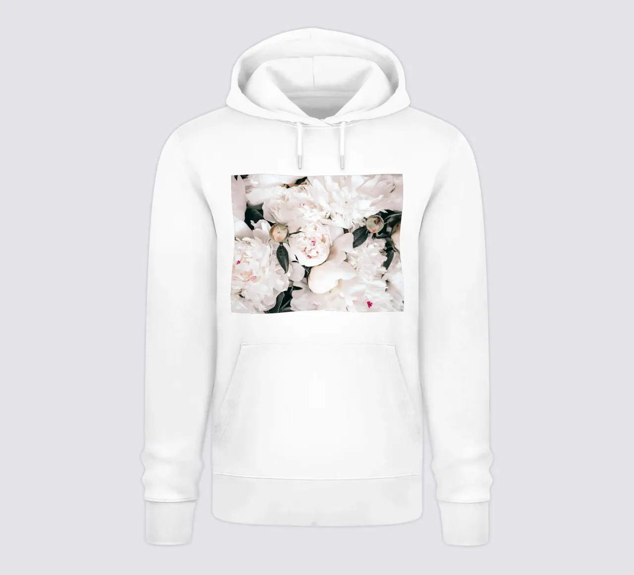 Peonie bianche - Elegante splendore floreale felpa con cappuccio da Whole©