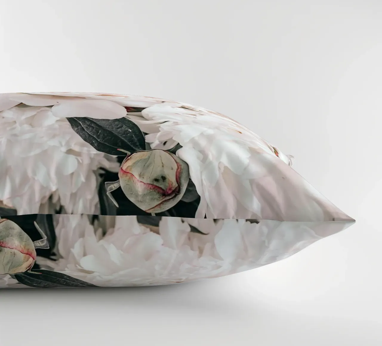 Peonie bianche - Elegante splendore floreale cuscino da Whole©