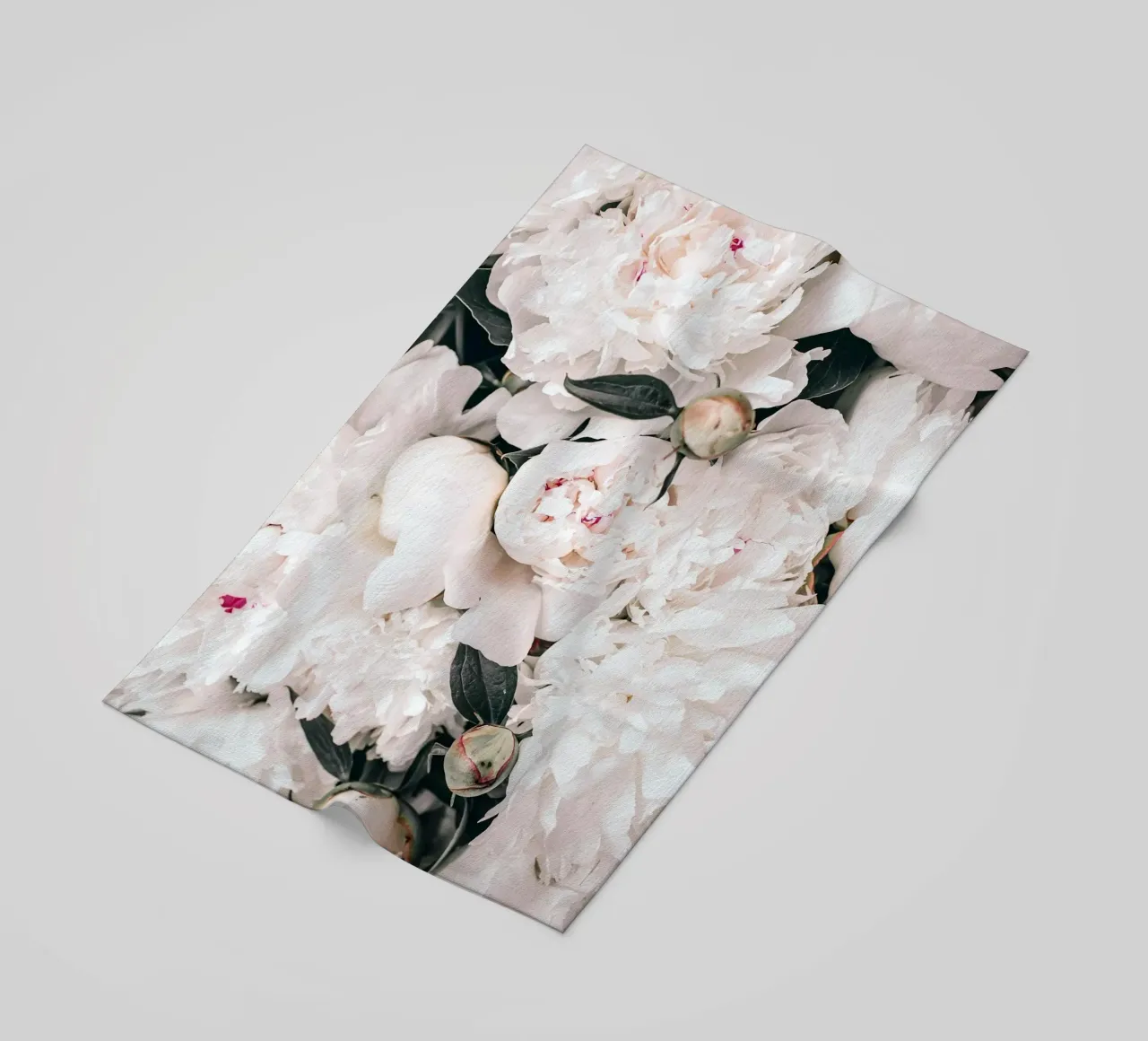Peonie bianche - Elegante splendore floreale telo mare da Whole©