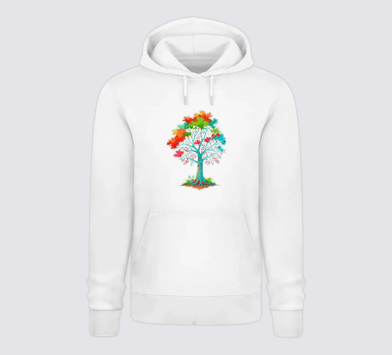 albero colorato felpa con cappuccio da artdesign1985