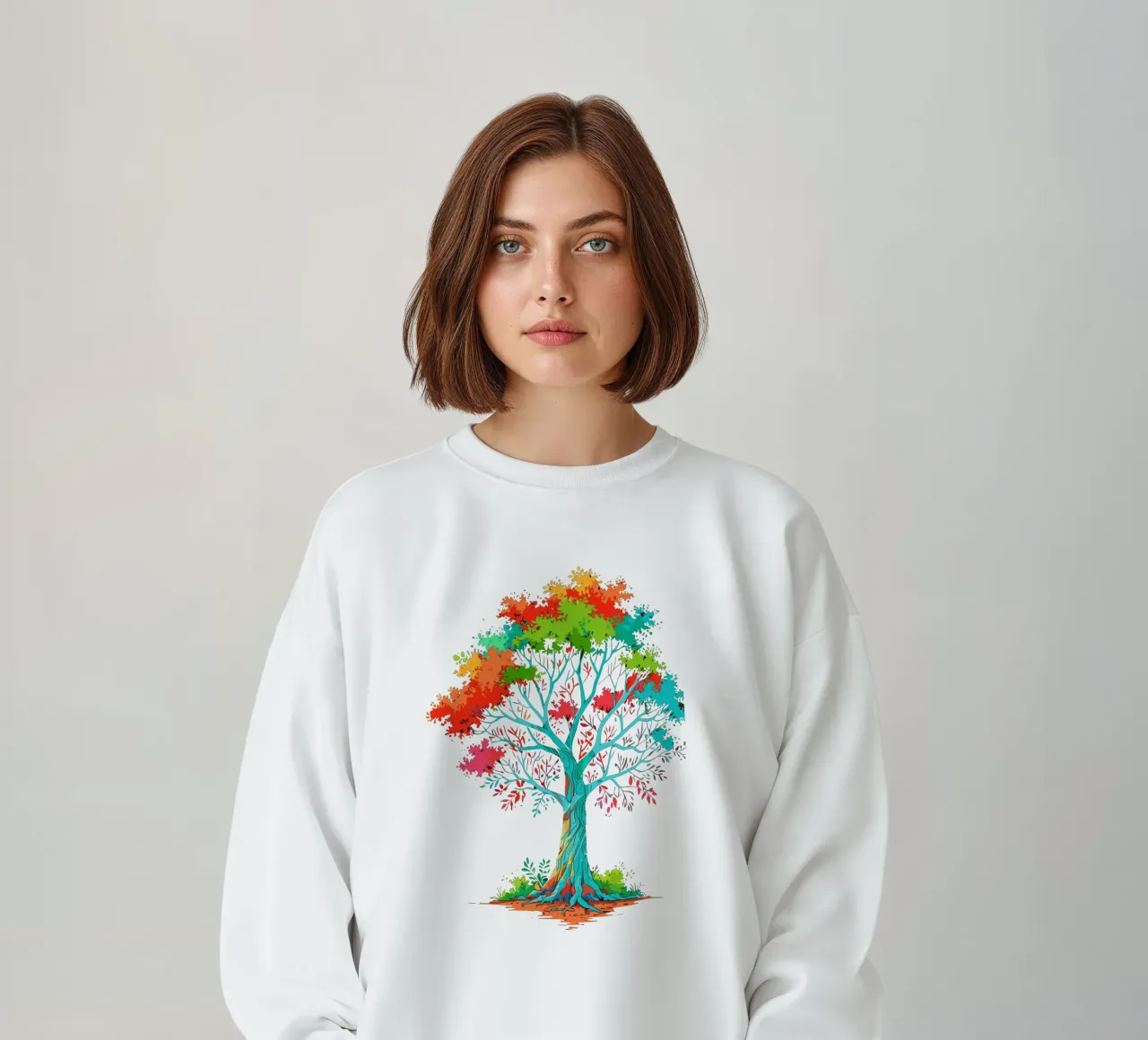 albero colorato felpa da artdesign1985