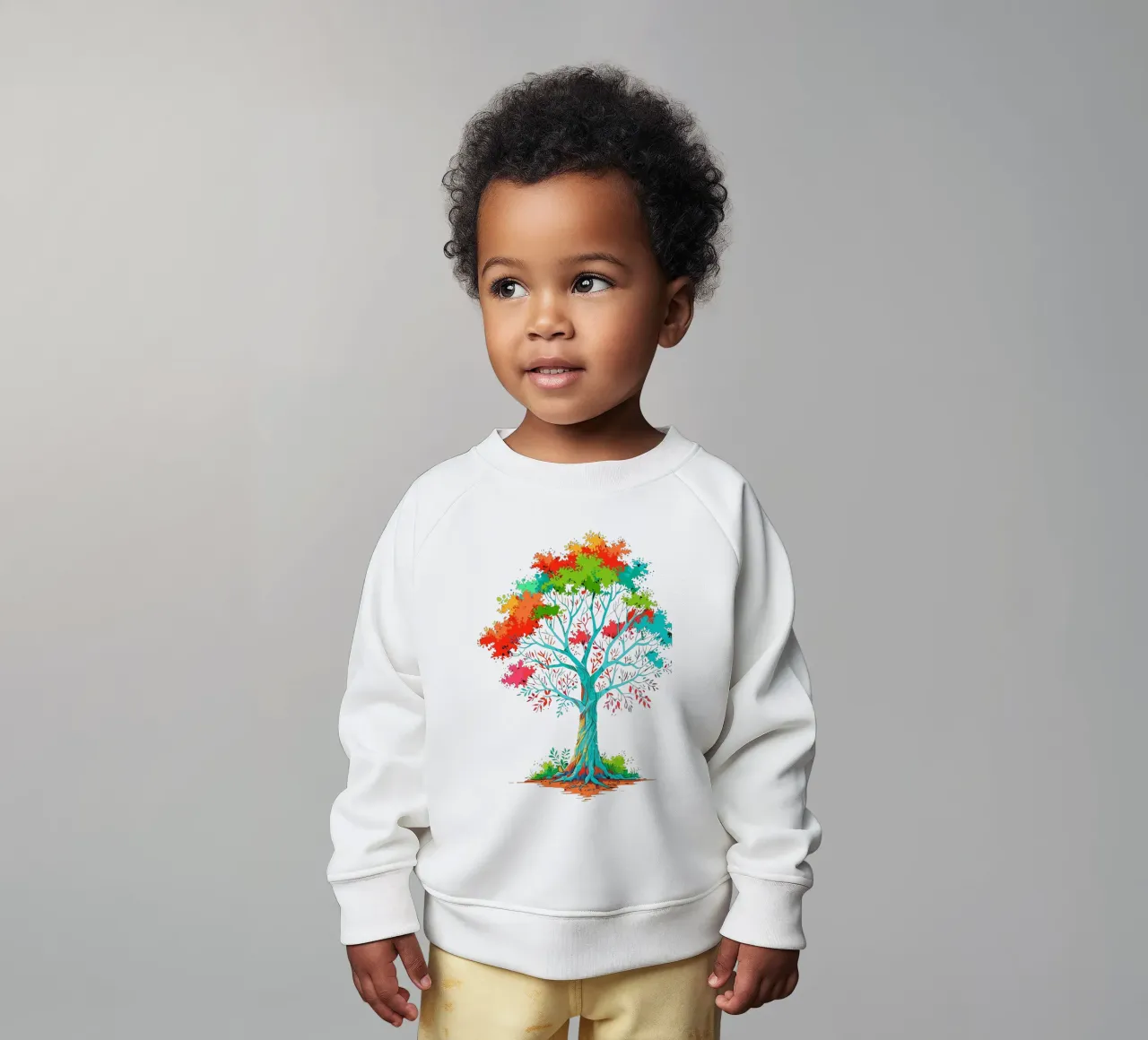 kleurrijke boom baby sweatshirt van artdesign1985