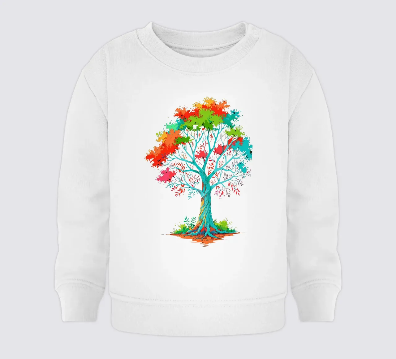 kleurrijke boom baby sweatshirt van artdesign1985