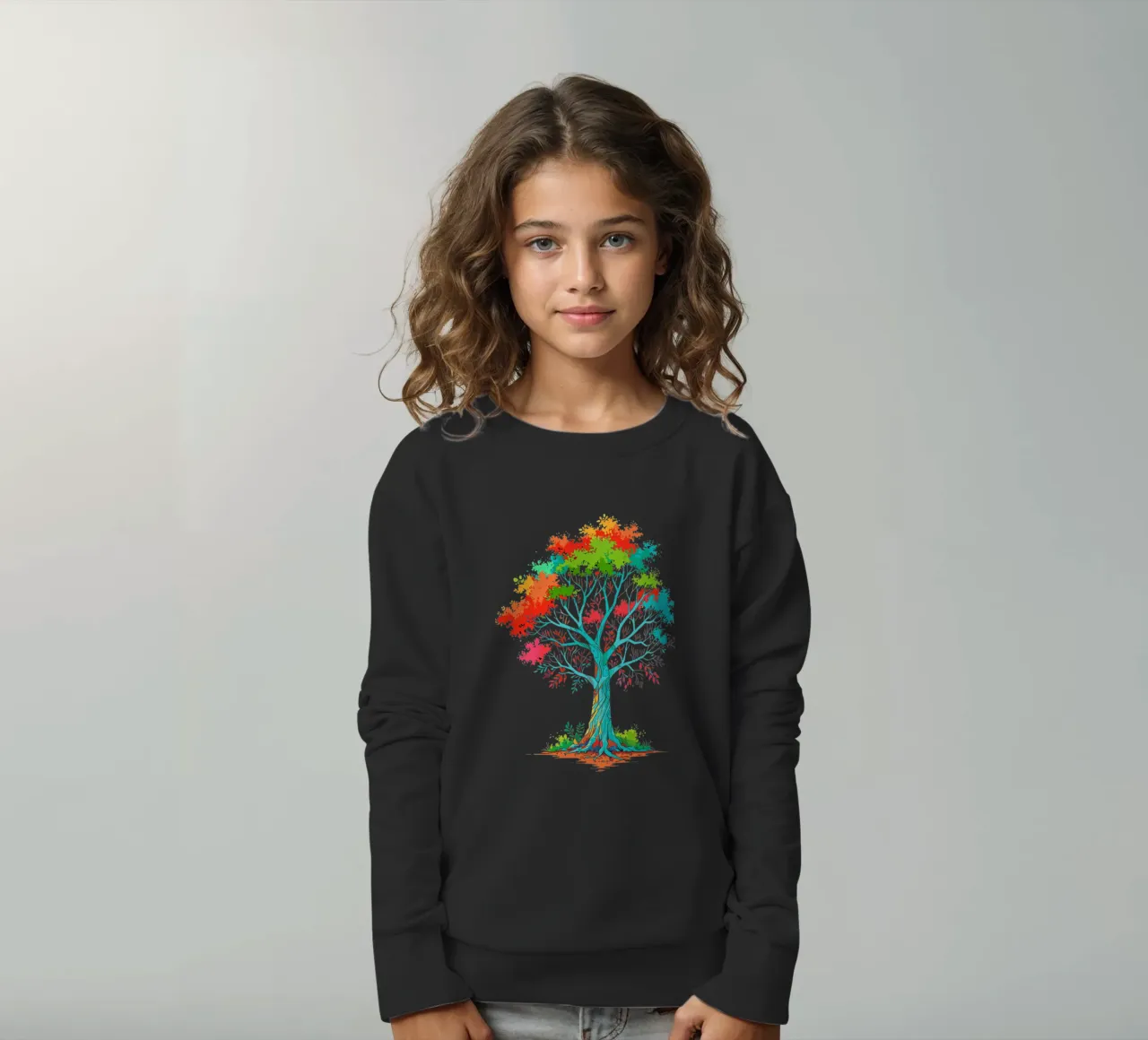 albero colorato felpa bambino da artdesign1985