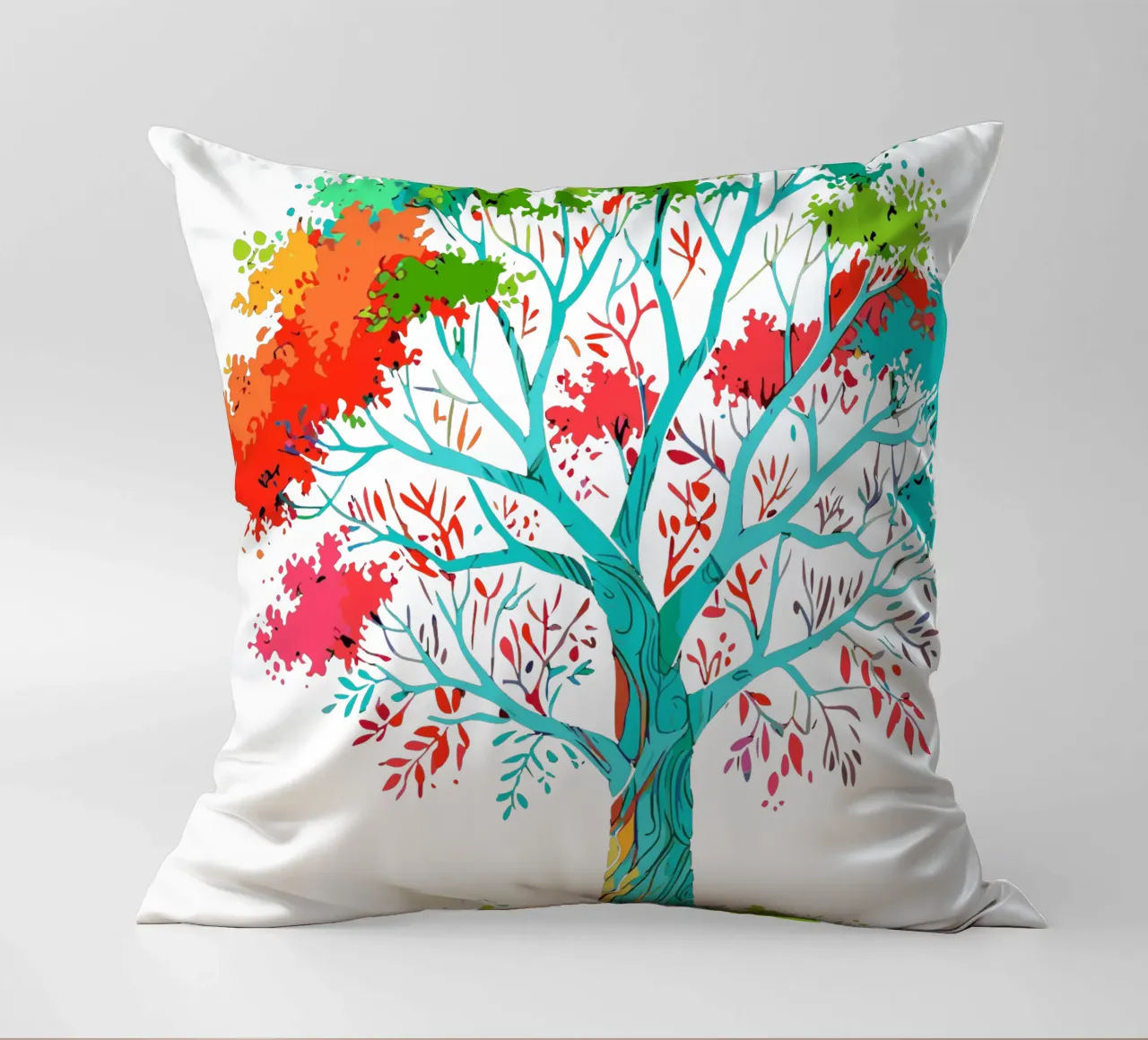 albero colorato cuscino da artdesign1985