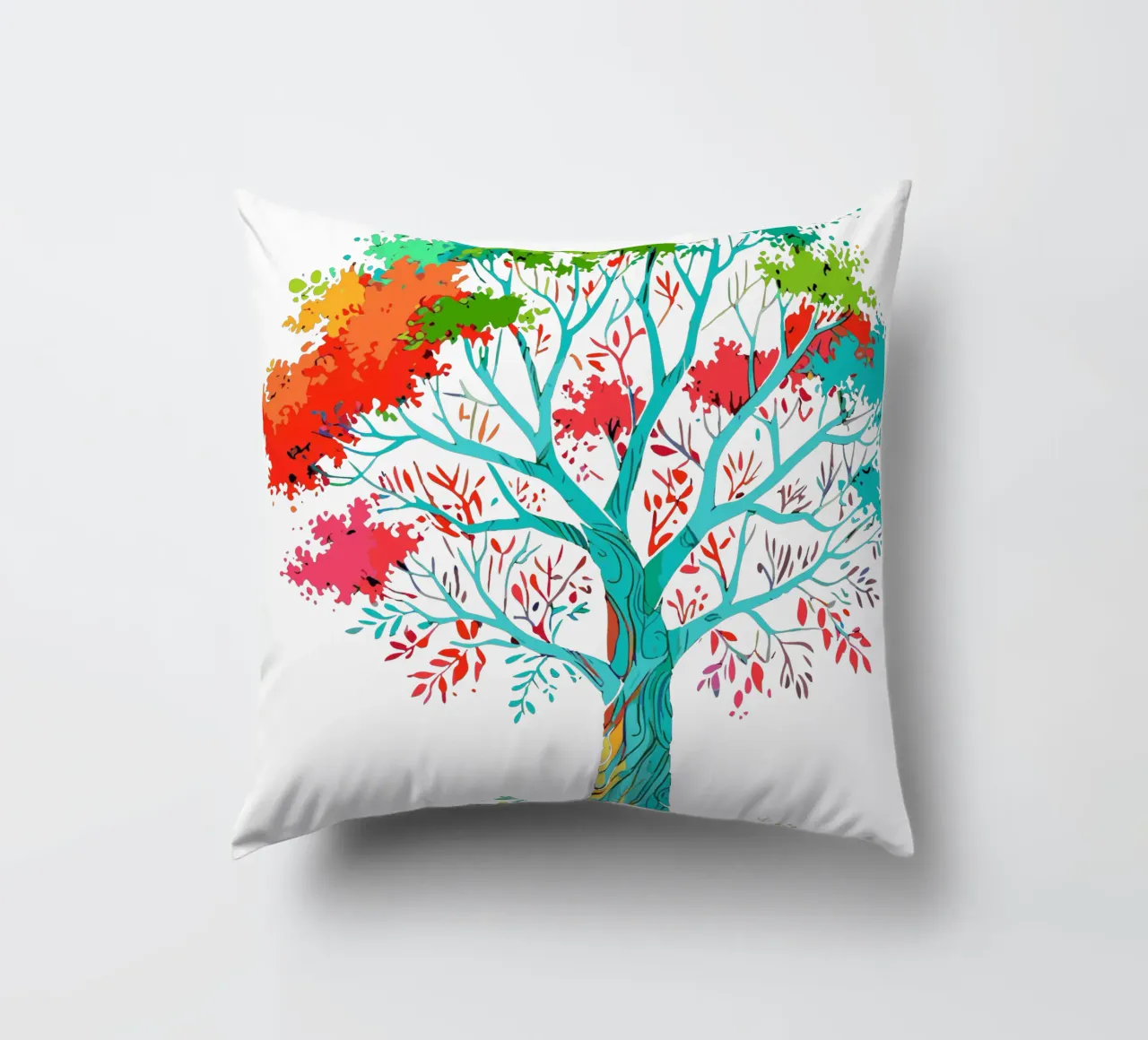 albero colorato cuscino da artdesign1985