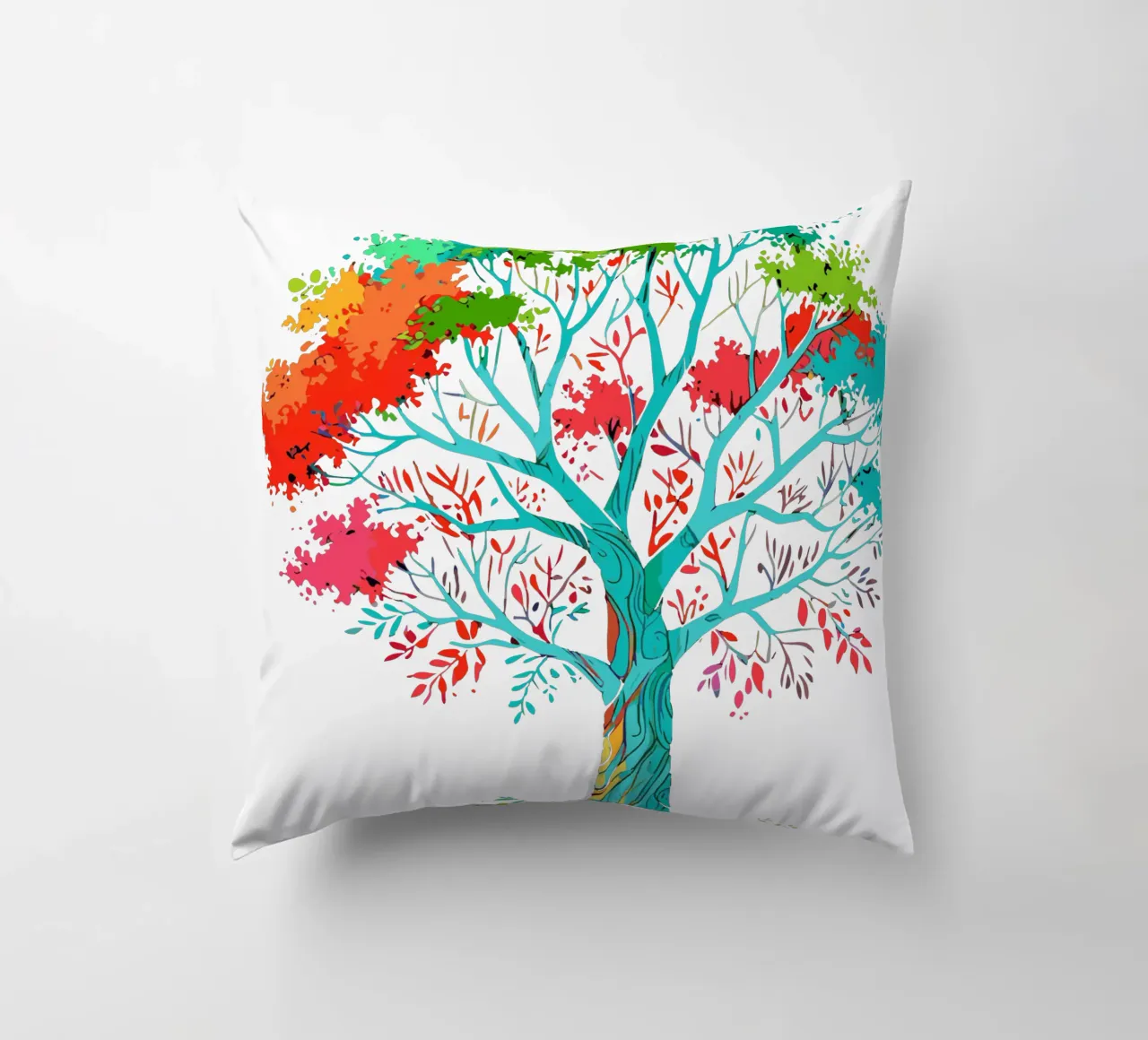 albero colorato cuscino da artdesign1985