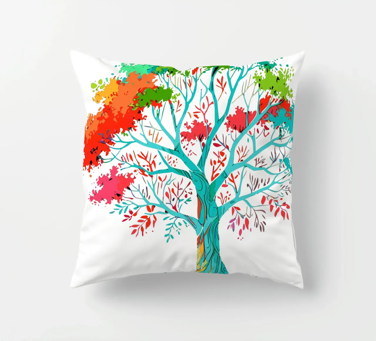 albero colorato cuscino da artdesign1985