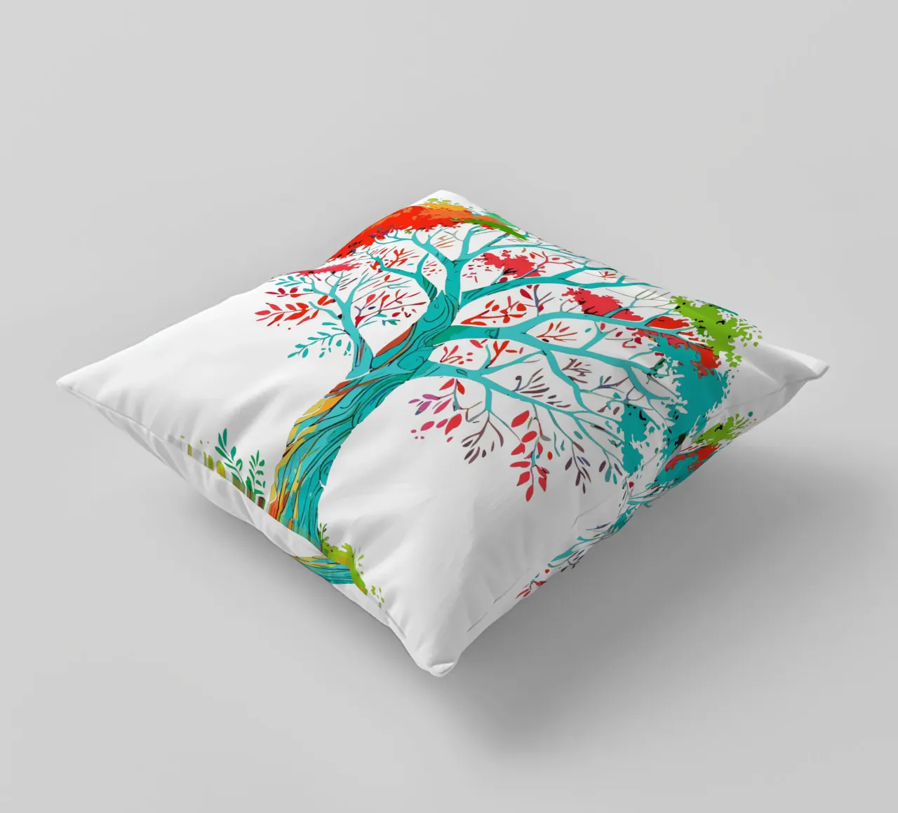 albero colorato cuscino da artdesign1985