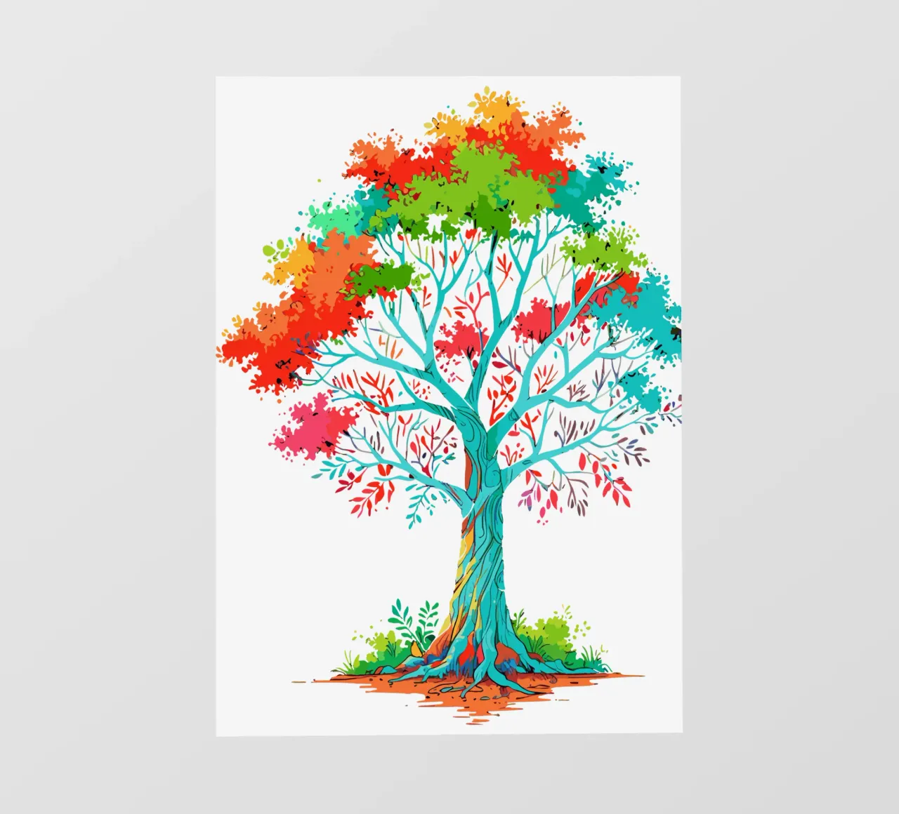 albero colorato pellicola backlit da artdesign1985