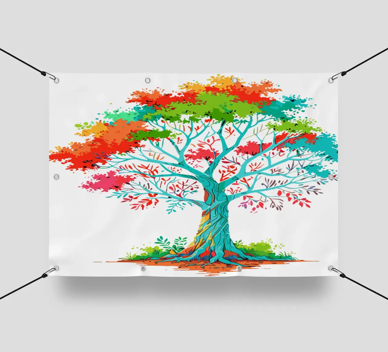 albero colorato telo in pvc da artdesign1985