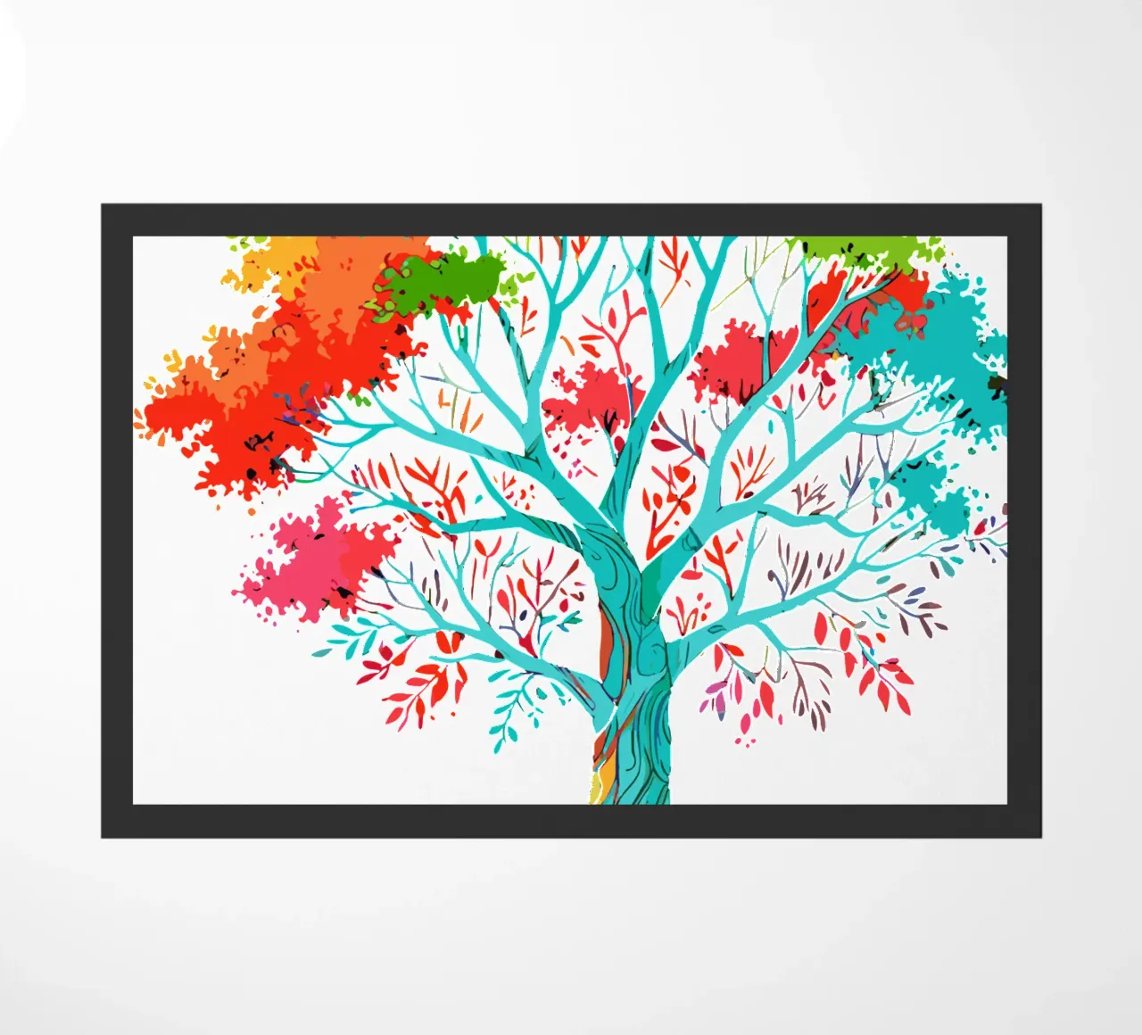 albero colorato zerbino da artdesign1985