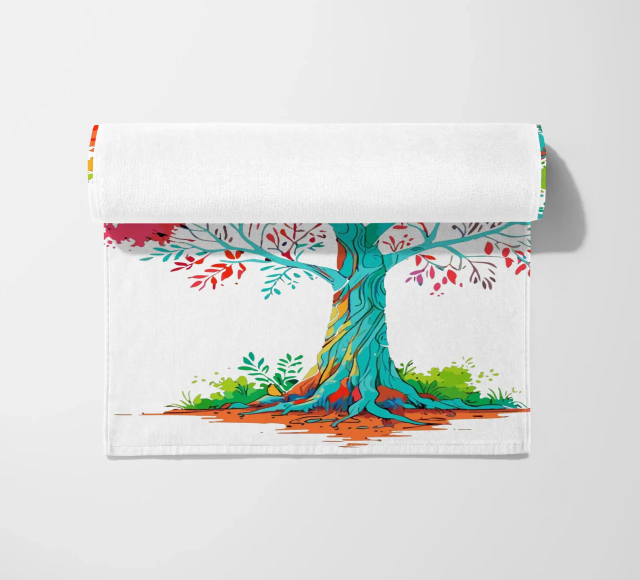 albero colorato telo mare da artdesign1985