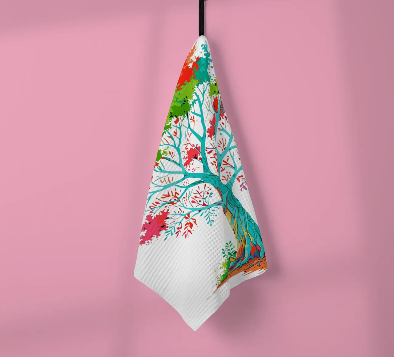 albero colorato canovaccio da cucina da artdesign1985