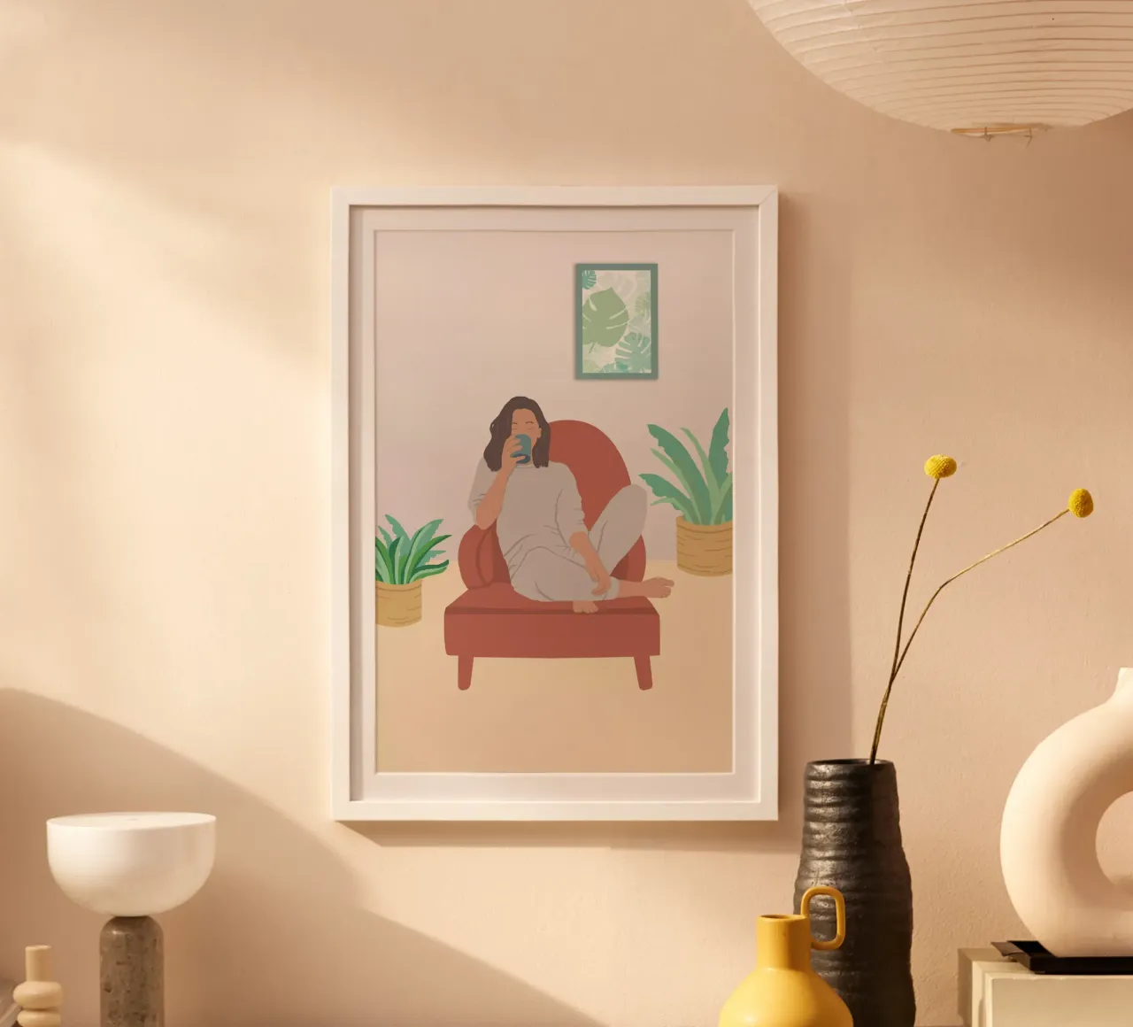 femme buvant un thé carta hahnemühle da alexiableu