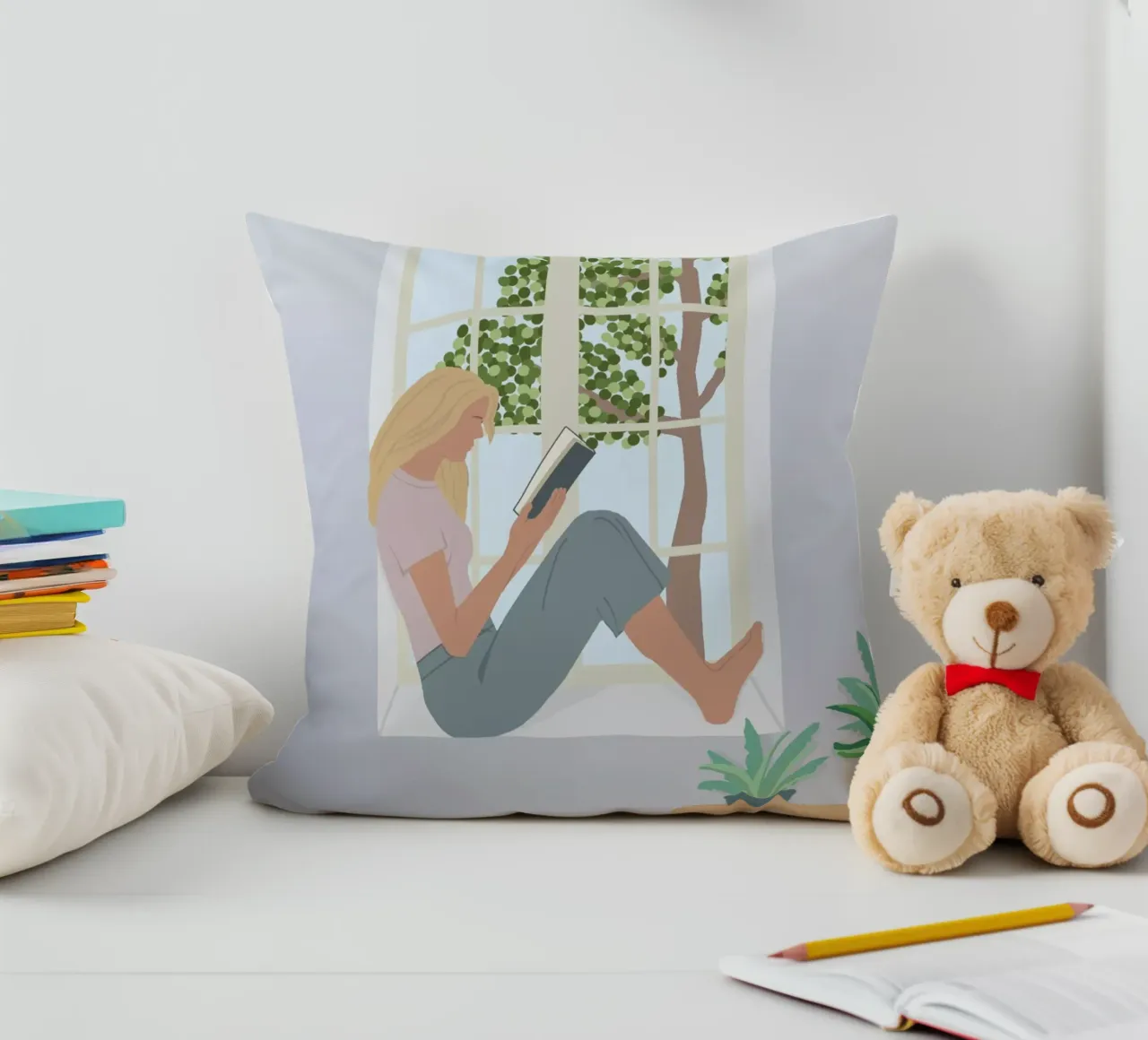 pause lecture femme cuscino da alexiableu