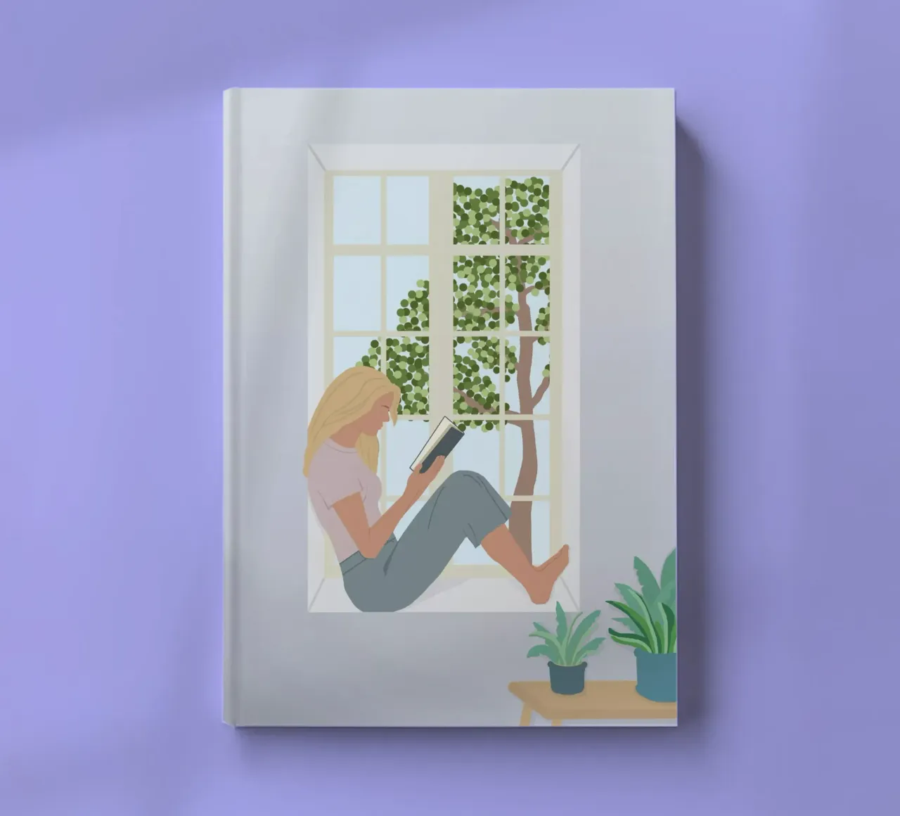 pause lecture femme notebook by alexiableu