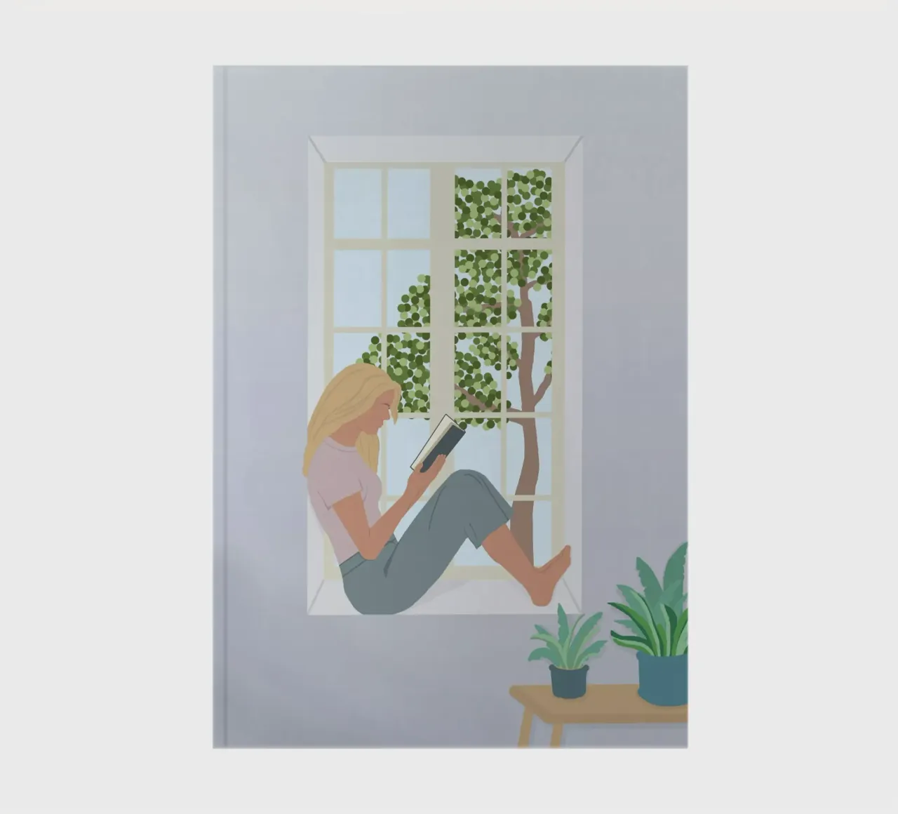 pause lecture femme notebook by alexiableu