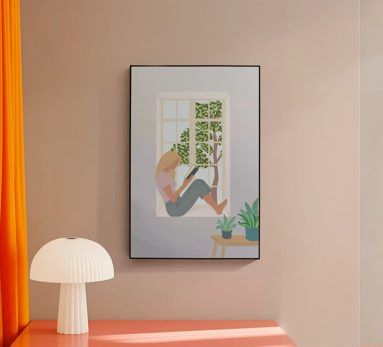 pause lecture femme acrylic glass by alexiableu