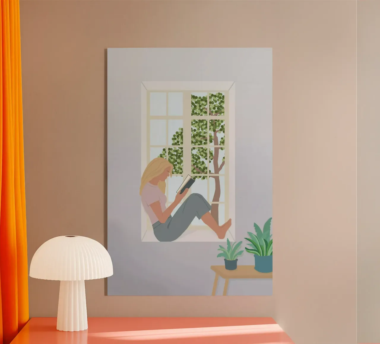 pause lecture femme acrylic glass by alexiableu