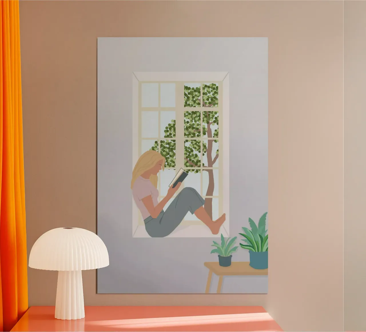 pause lecture femme poster da alexiableu